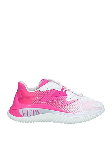 VALENTINO GARAVANI Sneakers Fuchsia Soft Leather, Textile fibers