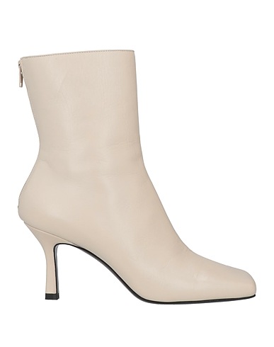 GIAMPAOLO VIOZZI Stivaletti Off white Pelle