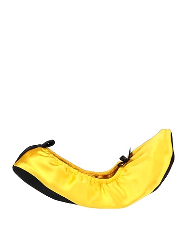 CARLA G. Ciabatte e pantofole Giallo 79% Acetato, 18% Viscosa, 3% Elastan