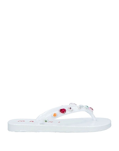 MARNI Flip flops White Technical fibres