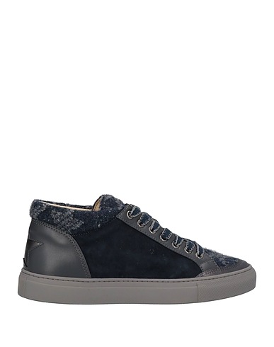 LORENA ANTONIAZZI Sneakers Midnight blue Leather, Textile fibers