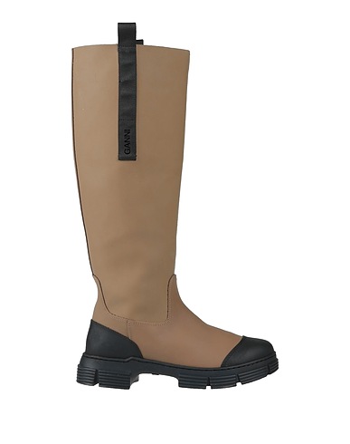 GANNI Boots Khaki Rubber