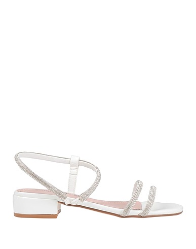 GENEVE Sandals White Textile fibers