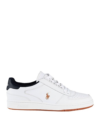 POLO RALPH LAUREN Sneakers COURT LEATHER LOW-TOP SNEAKER
 White 81% Bovine leather, 19% Textile fibres