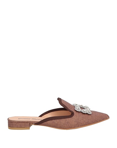 GENEVE Mules and clogs Textile fibres