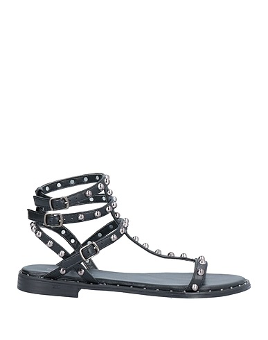 GENEVE Sandals Black Textile fibres
