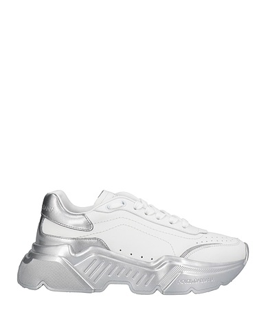 DOLCE&GABBANA Sneakers White 83% Calfskin, 10% Polyurethane, 7% Polyester