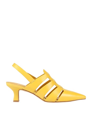 PINKO Mule e zoccoli Giallo Pelle di vitello