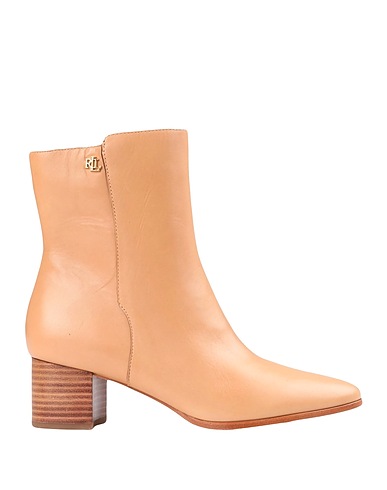 LAUREN RALPH LAUREN Ankle boot WENDEY BURNISHED LEATHER BOOTIE
 Camel 100% Bovine leather