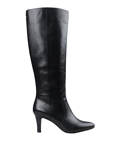 LAUREN RALPH LAUREN Boots CAELYNN BURNISHED LEATHER BOOT
 Black Soft Leather