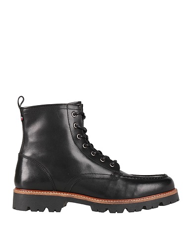 TOMMY HILFIGER Combat boots Schwarz Leder