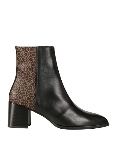 CALVIN KLEIN Ankle boot Black Soft Leather