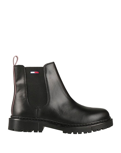 TOMMY JEANS Ankle boot Black Soft Leather