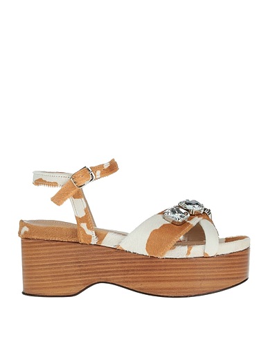 MANILA GRACE Sandales Camel Cuir de bovin