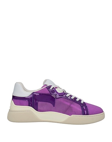 TOD'S Sneakers Viola Fibre tessili, Pelle