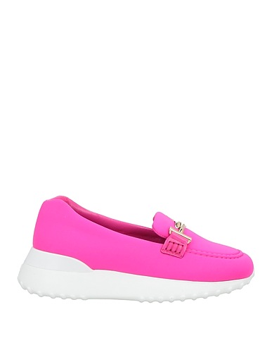 TOD'S HAPPY MOMENTS by ALBER ELBAZ Loafers Magenta Textile fibres, Leather