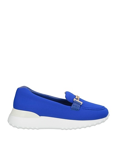TOD'S HAPPY MOMENTS by ALBER ELBAZ Loafers Blue Textile fibres, Leather