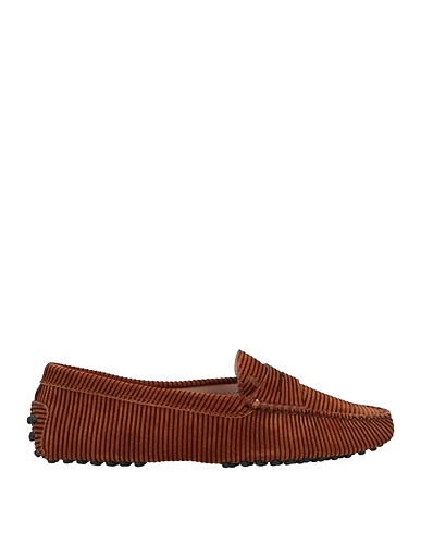 TOD'S Loafers Leather, Textile fibres