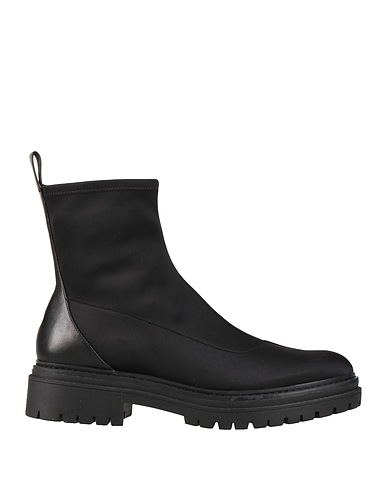 MICHAEL MICHAEL KORS Ankle boot Black Soft Leather, Textile fibres