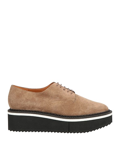 CLERGERIE Laced shoes Taupe Leather