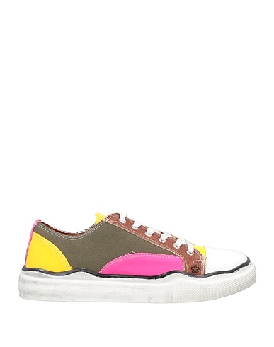 DANIELE ALESSANDRINI HOMME Sneakers Yellow Textile fibers
