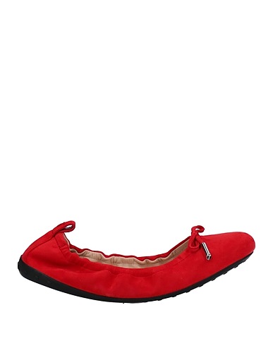 TOD'S Ballerine Rosso pomodoro Pelle