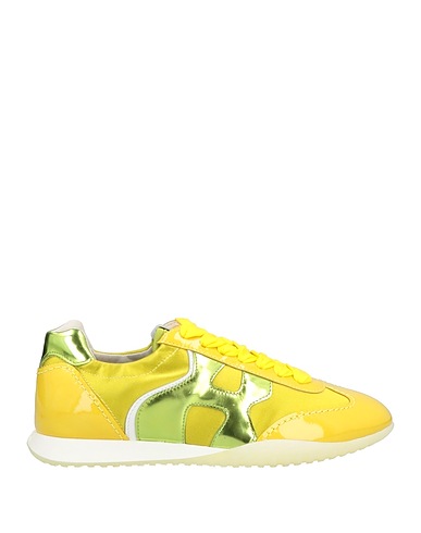 HOGAN Sneakers Gelb Leder, Gewebefasern
