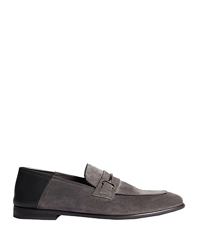 DUNHILL Loafers Grey Leather