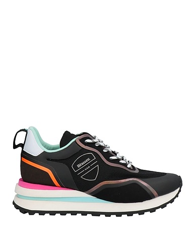 BLAUER. Sneakers Black Textile fibres, Other Fibres