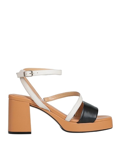 APEPAZZA Sandals Camel Soft Leather
