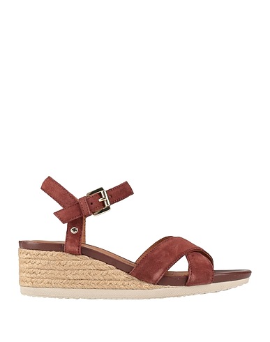 GEOX Espadrilles Dunkelbraun Leder