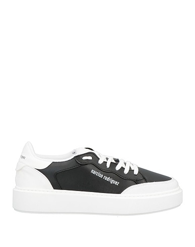 NARCISO RODRIGUEZ Sneakers Black Calfskin, Textile fibers