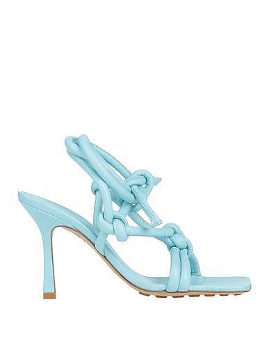 BOTTEGA VENETA Sandals Sky blue Soft Leather