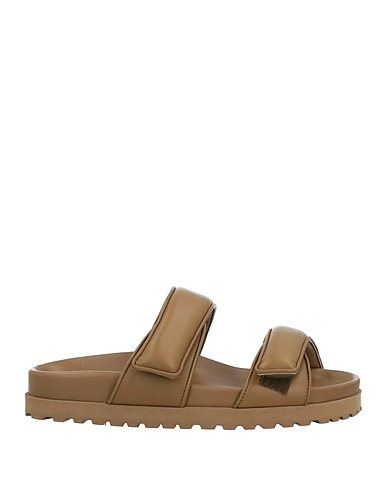 GIA x PERNILLE TEISBAEK Sandals Military green Soft Leather