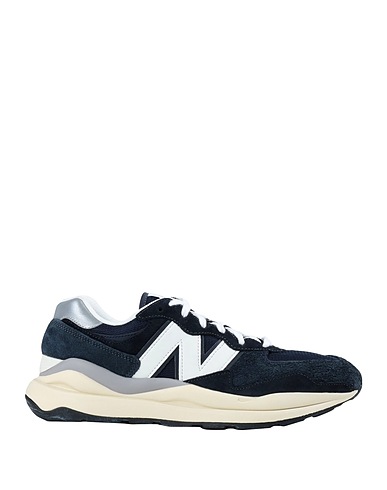 NEW BALANCE スニーカー 574 ミッドナイトブルー 革 / 紡績繊維