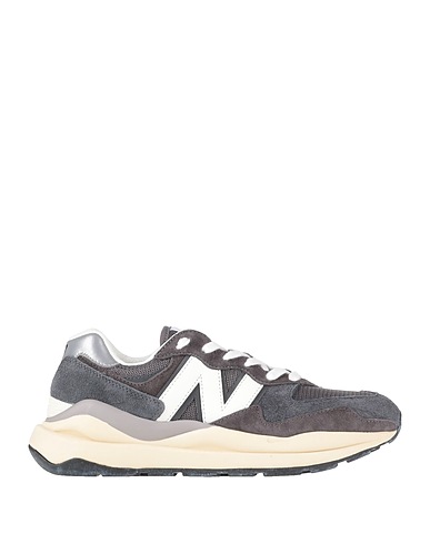 NEW BALANCE スニーカー 574 鉛色 革 / 紡績繊維