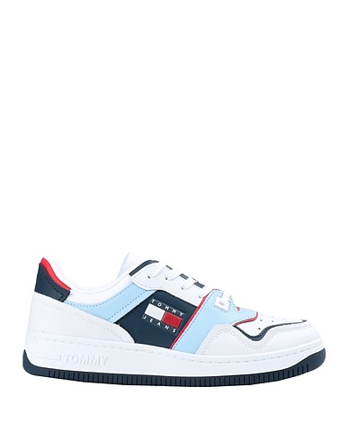 TOMMY JEANS Sneakers Bianco 71% Pelle, 29% Poliuretano