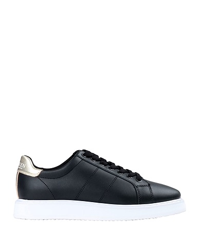 LAUREN RALPH LAUREN Sneakers ANGELINE IV ACTION LEATHER SNEAKER
 Black 100% Bovine leather