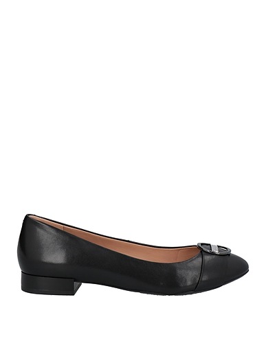 GEOX Ballet flats Black Soft Leather
