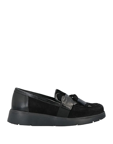 GEOX Loafers Black Leather