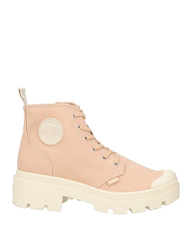PALLADIUM Ankle boot Light brown Textile fibers, Rubber