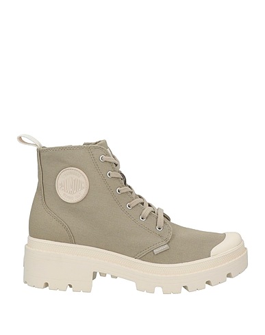 PALLADIUM Stivaletti Beige Fibre tessili, Gomma
