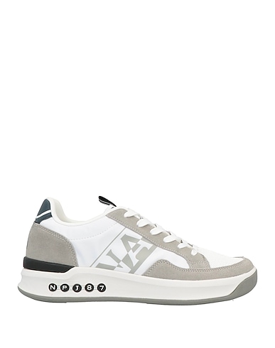 NAPAPIJRI Sneakers White Leather, Textile fibers