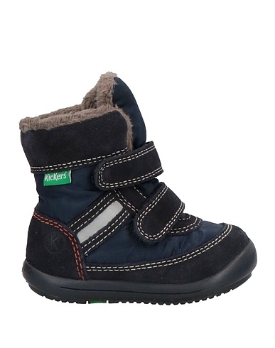 KICKERS Ankle boot Midnight blue Leather, Textile fibres