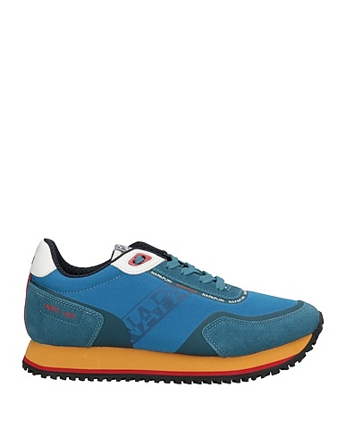 NAPAPIJRI Sneakers Slate blue Soft Leather, Textile fibres
