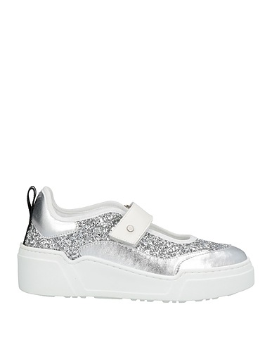 ED PARRISH Sneakers Silver Soft Leather
