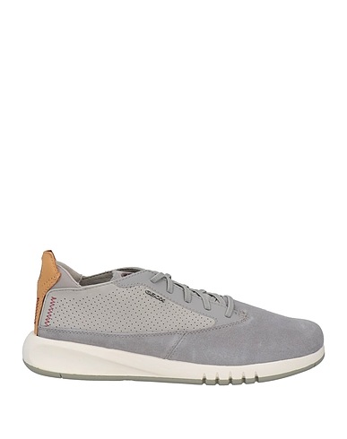 GEOX Sneakers Light grey Soft Leather