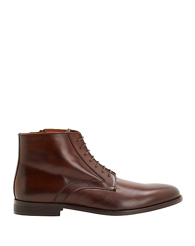 LEONARDO PRINCIPI Ankle boot LEATHER ANKLE BOOTS
 Brown Calfskin