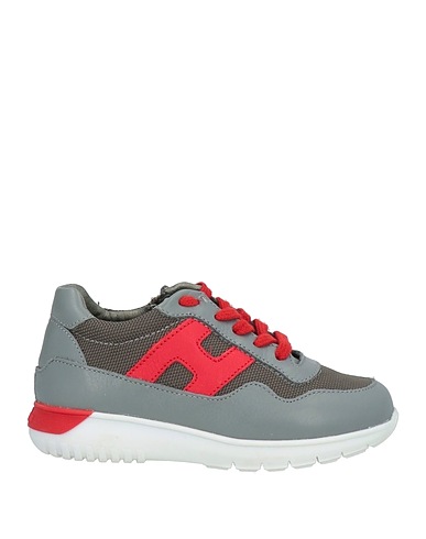 HOGAN Sneakers JUNIOR Grigio Fibre tessili, Pelle