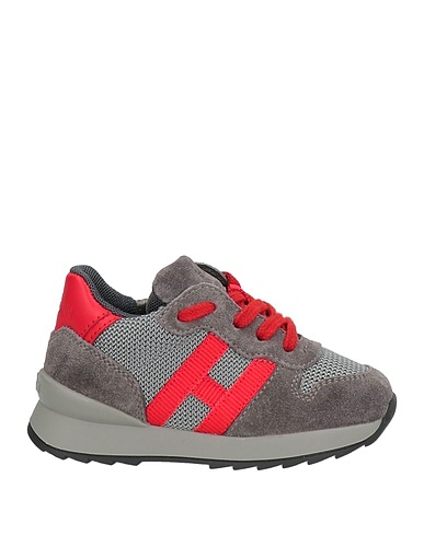 HOGAN Sneakers JUNIOR Grigio Pelle, Fibre tessili